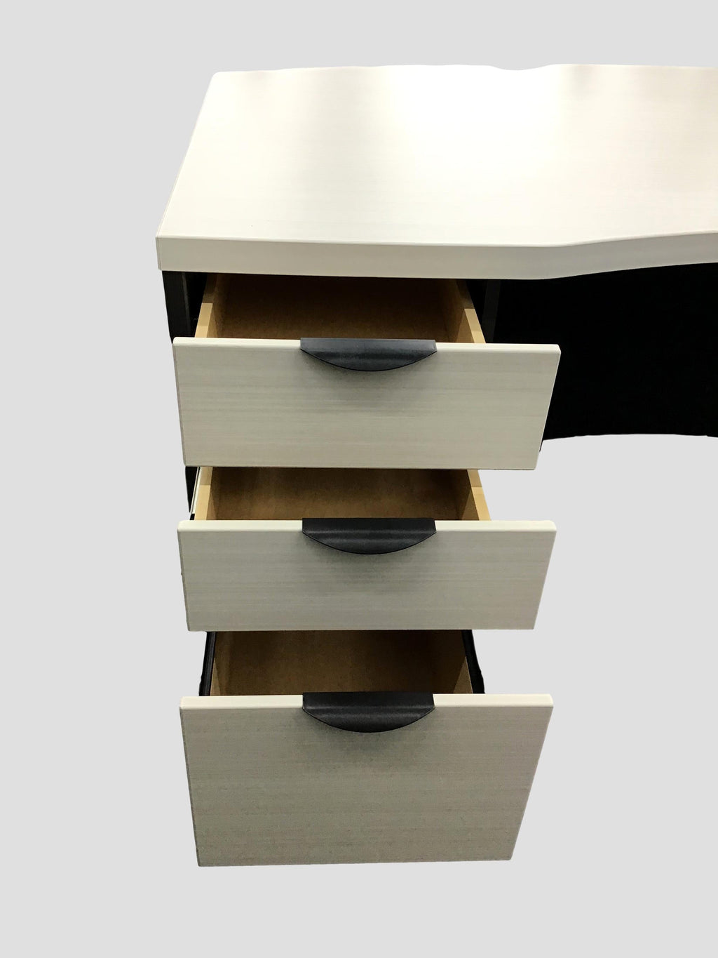 Candex Manhattan Custom Office Suite Arctic White and Gray Storm - Desk