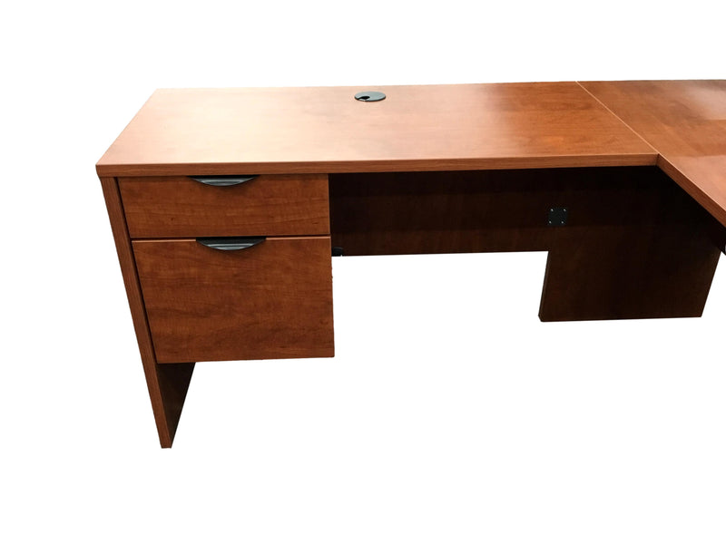 Candex - Rum Cherry L Shape Desk - 54" x 62"