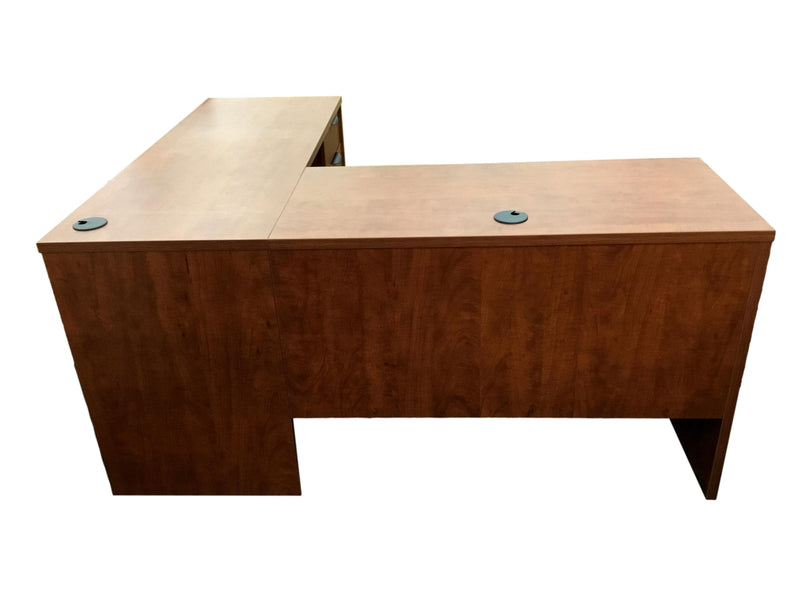 Candex - Rum Cherry L Shape Desk - 54" x 62"
