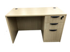 NEW - Small OfficeSource Desk in 8 Finishes with Choice of Drawers - 24" x 47"