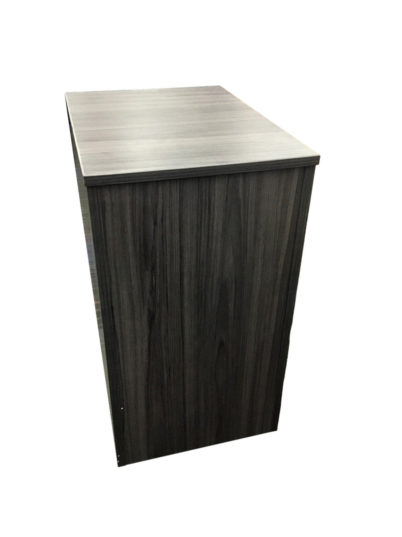 OfficeSource OS Laminate Collection 2 Drawer Mobile Pedestal – File/File - Coastal Gray or Espresso
