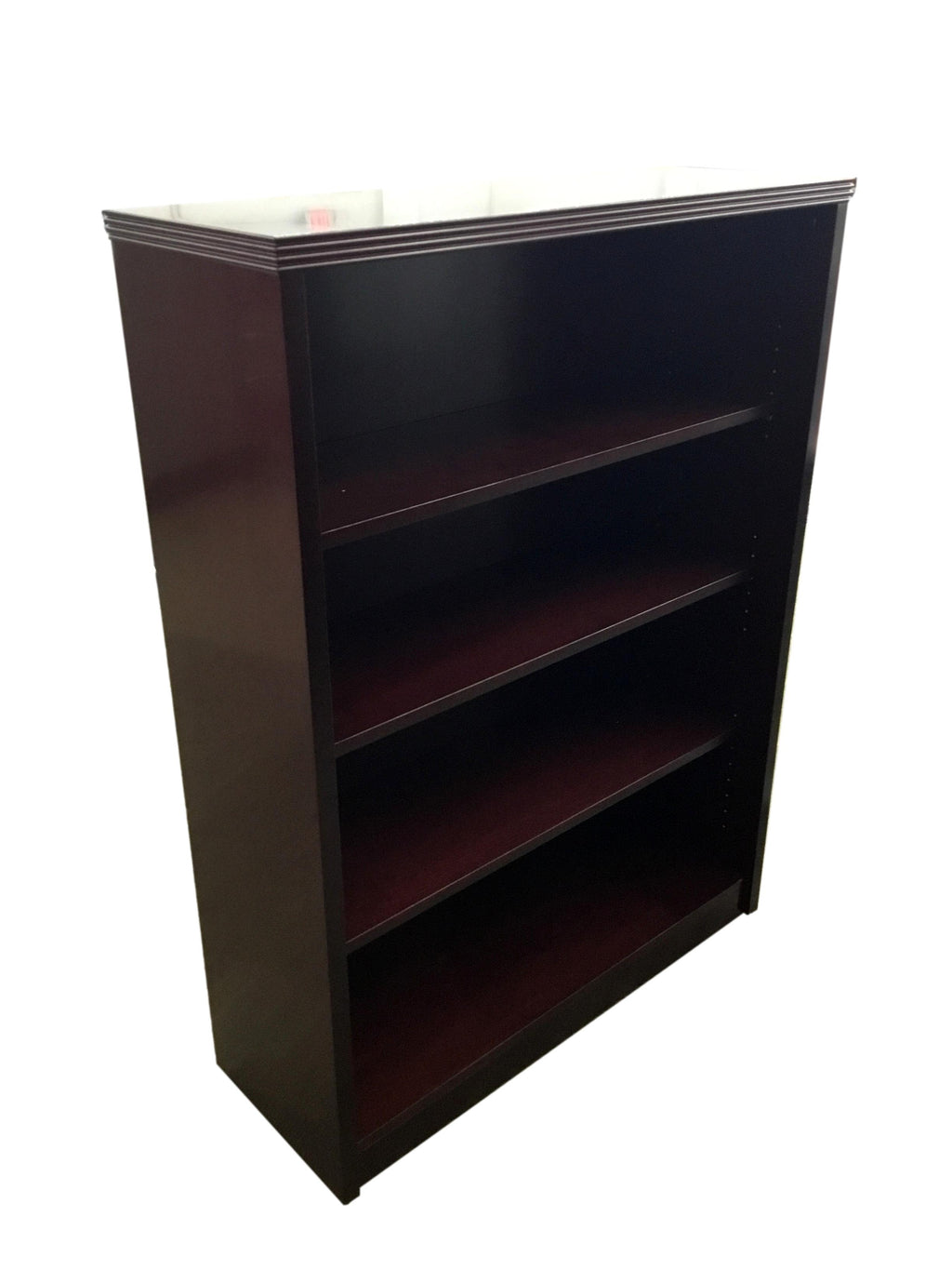 Rudnick Mahogany Veneer Bookcase 3 Shelf - 36.0"(W) x 13.0"(D) x 48.5"(H)