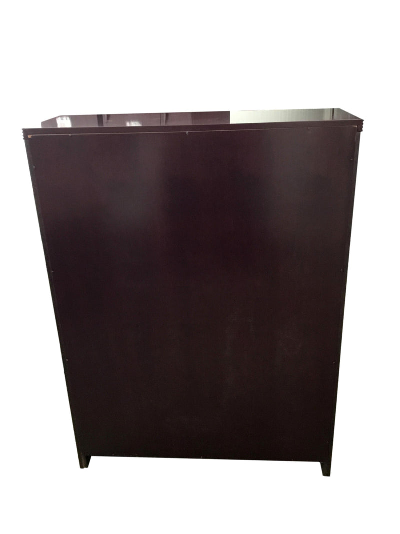 Rudnick Mahogany Veneer Bookcase 3 Shelf - 36.0"(W) x 13.0"(D) x 48.5"(H)