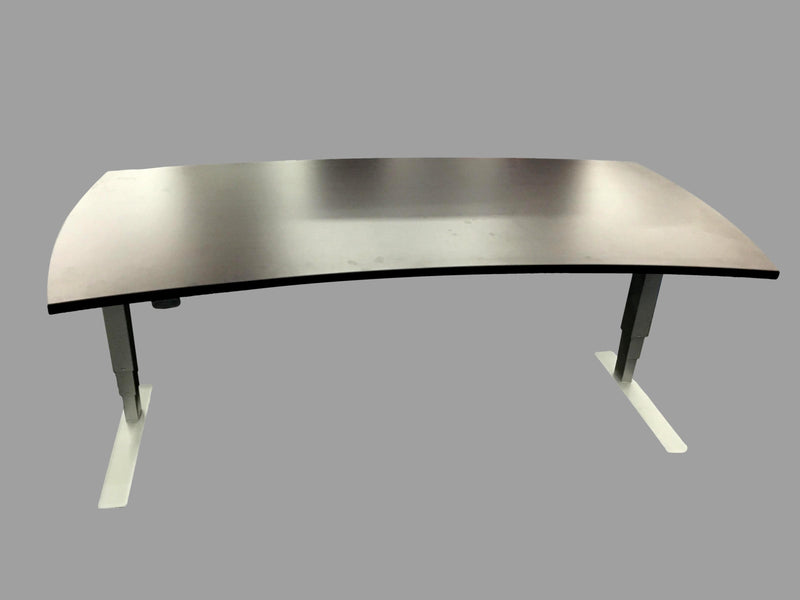 New - Electric Sit-Stand Desk, Home Office Grade, With Crescent Top - 36"D x 71"W