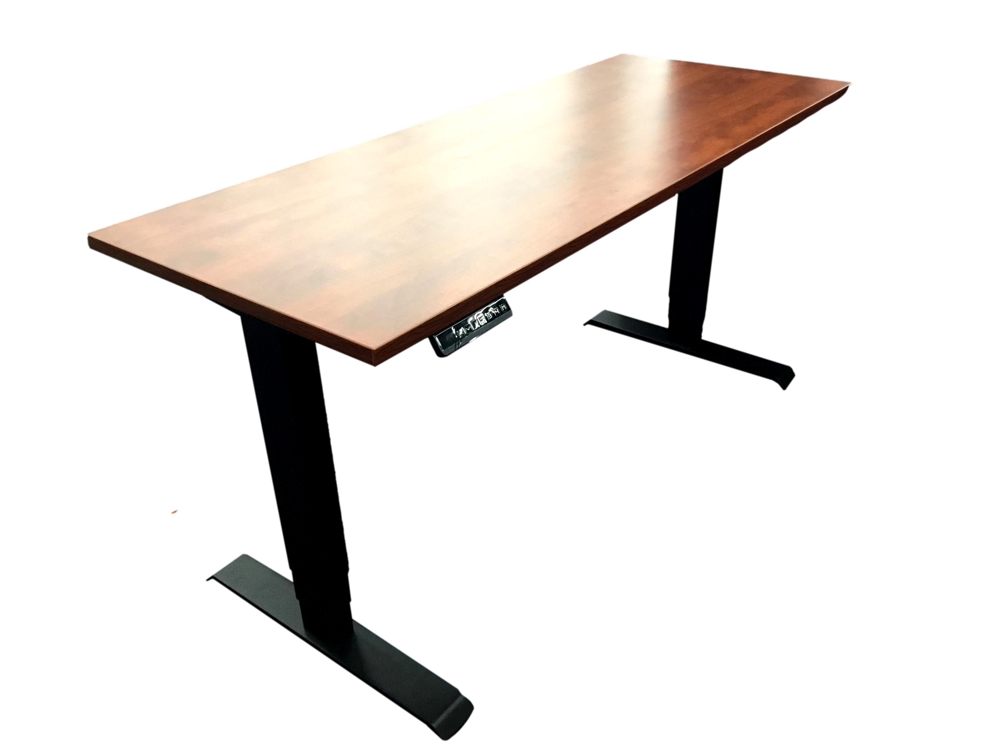 New - Deluxe Sit-Stand Desk - 4 Sizes, Base in 3 colors, Tops in 7 Finishes, 15-Year Warranty