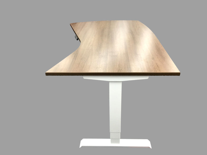 New - Deluxe Commercial Quality Sit to Stand Desk - Modern Vector Top - 42" x 66" in Several Finishes
