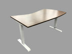 New - Deluxe Commercial Quality Sit to Stand Desk - Modern Vector Top - 42" x 66" in Several Finishes