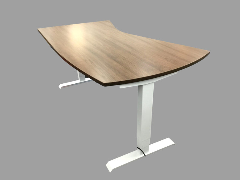 New - Deluxe Commercial Quality Sit to Stand Desk - Modern Vector Top - 42" x 66" in Several Finishes