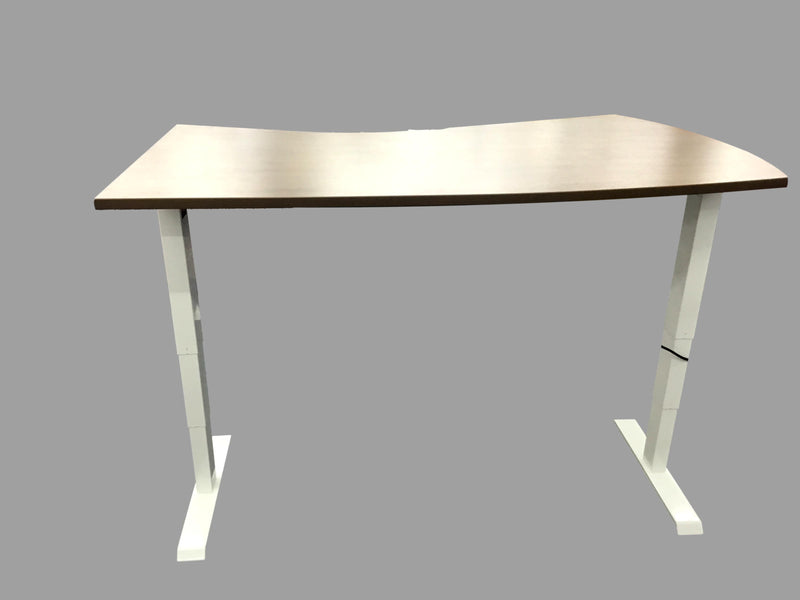 New - Deluxe Commercial Quality Sit to Stand Desk - Modern Vector Top - 42" x 66" in Several Finishes