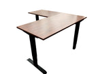 New - L-Shaped Deluxe Commercial Quality Sit Stand Desk 72" x 66"