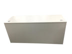 Office Source Credenza w/ 2 3/4 Files 66" x 24" in White w/ Espresso