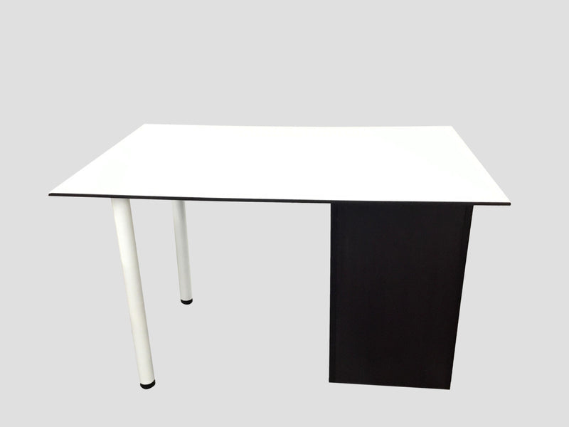 Office Source White/Espresso Beveled Edge Surface With B/B/F Pedestal - 30" x 48"
