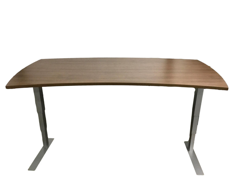New - Electric Sit-Stand Desk, Home Office Grade, With Crescent Top - 36"D x 71"W