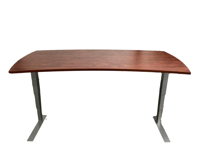 New - Electric Sit-Stand Desk, Home Office Grade, With Crescent Top - 36"D x 71"W