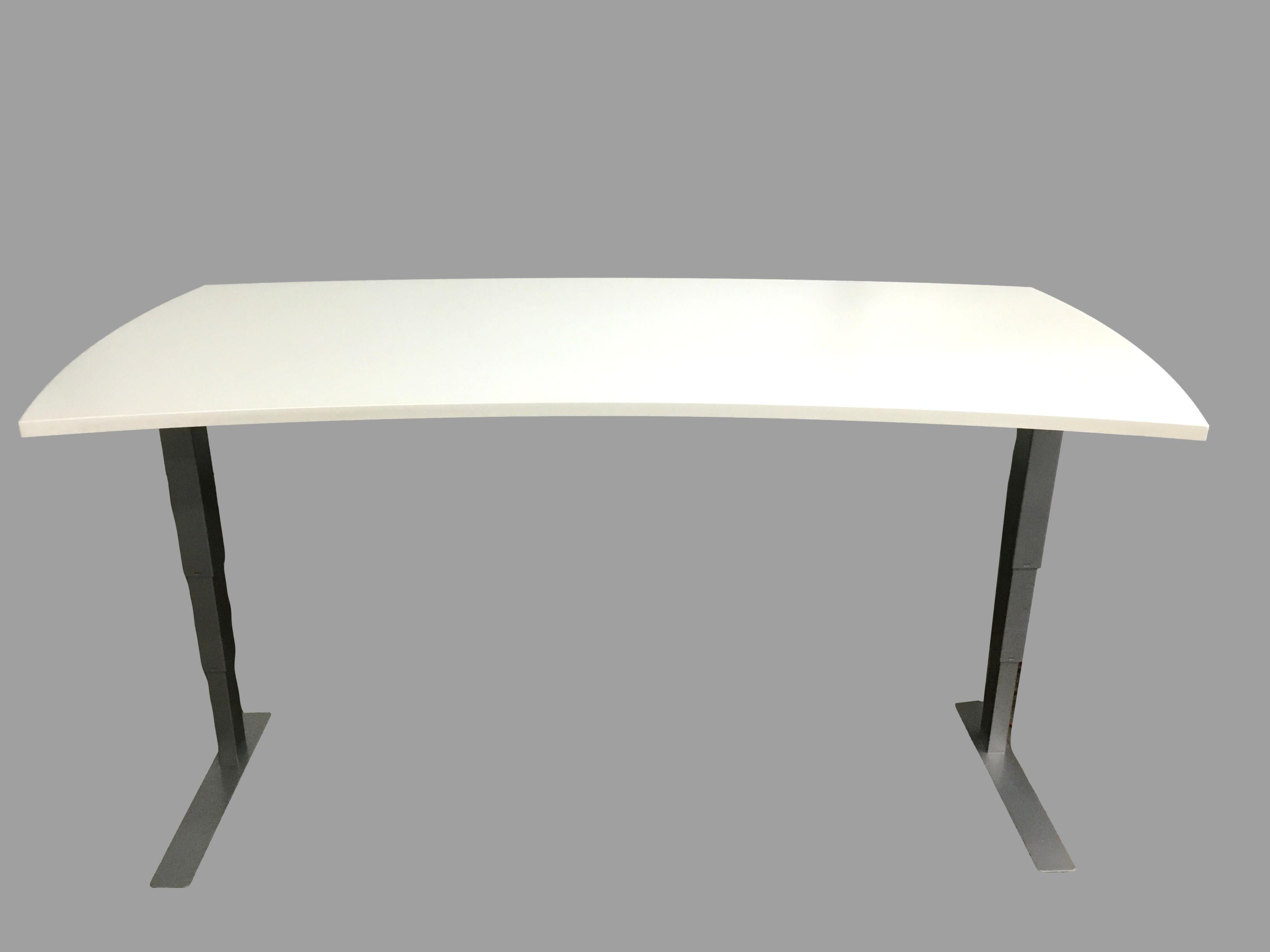 New - Electric Sit-Stand Desk, Home Office Grade, With Crescent Top - 36"D x 71"W