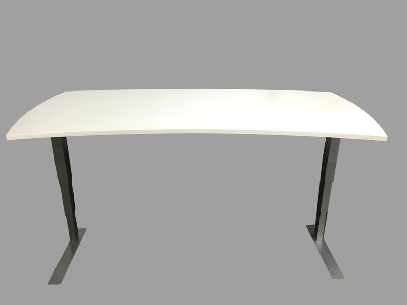 New - Electric Sit-Stand Desk, Home Office Grade, With Crescent Top - 36"D x 71"W