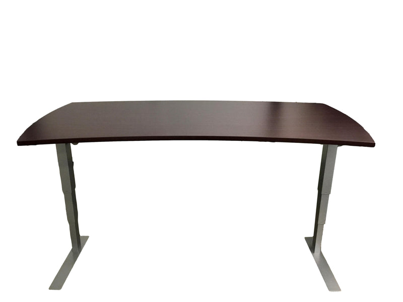 New - Electric Sit-Stand Desk, Home Office Grade, With Crescent Top - 36"D x 71"W