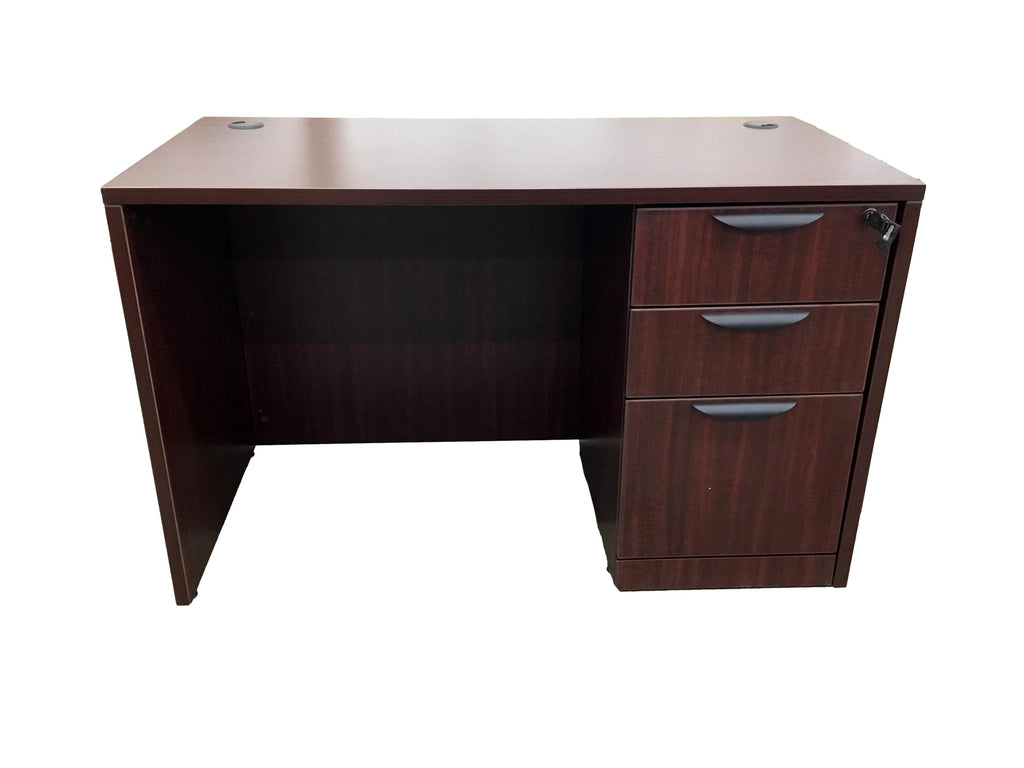 NEW - Small OfficeSource Desk in 8 Finishes with Choice of Drawers - 24" x 47"