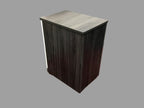 OfficeSource OS Laminate Collection 3 Drawer Mobile Pedestal – Box/Box/File Coastal Gray w/ White Drawers