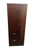Pre-owned Kimball Cherry Veneer Wardrobe/File Unit