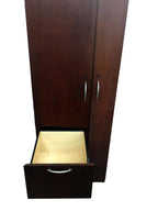 Pre-owned Kimball Cherry Veneer Wardrobe/File Unit