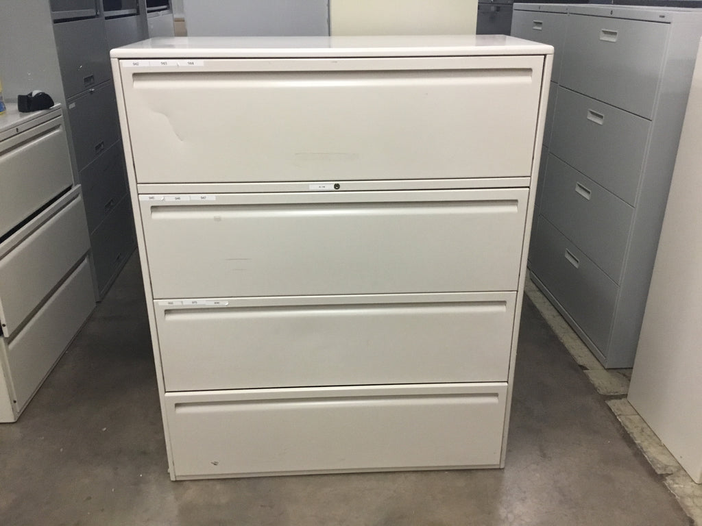 Haworth Putty 4 Drawer Lateral File