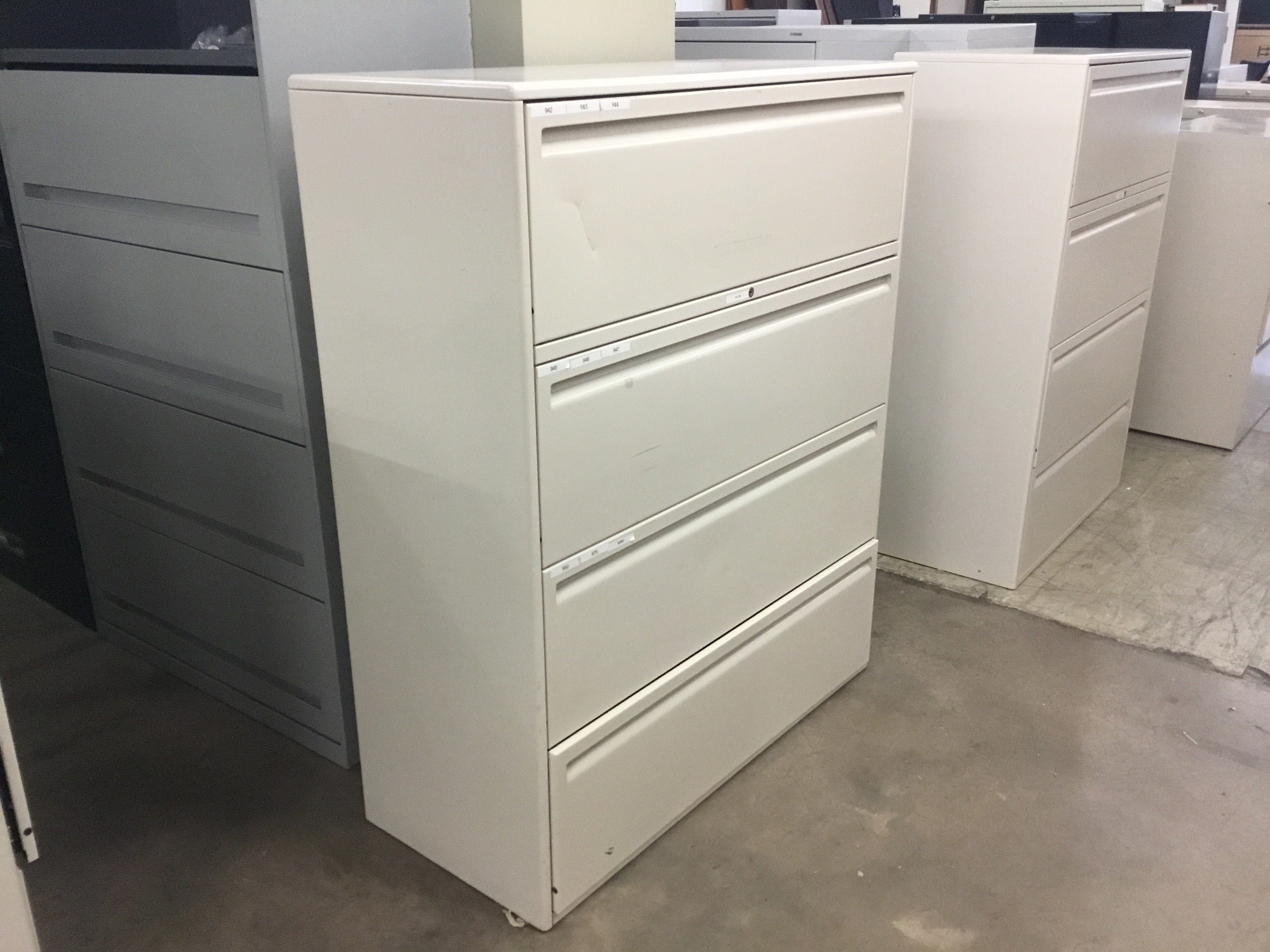 Haworth Putty 4 Drawer Lateral File
