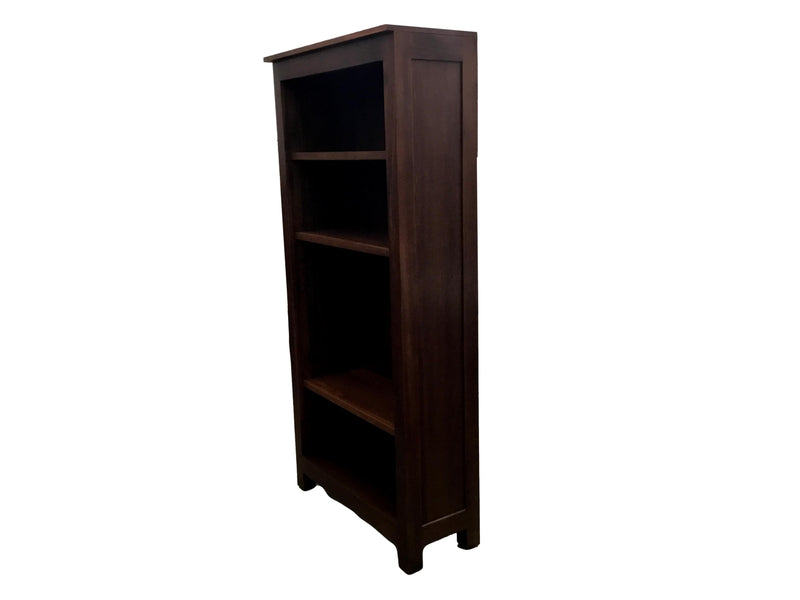 Pre-Owned Dark Walnut 4-Shelf Bookcase - 6' Tall