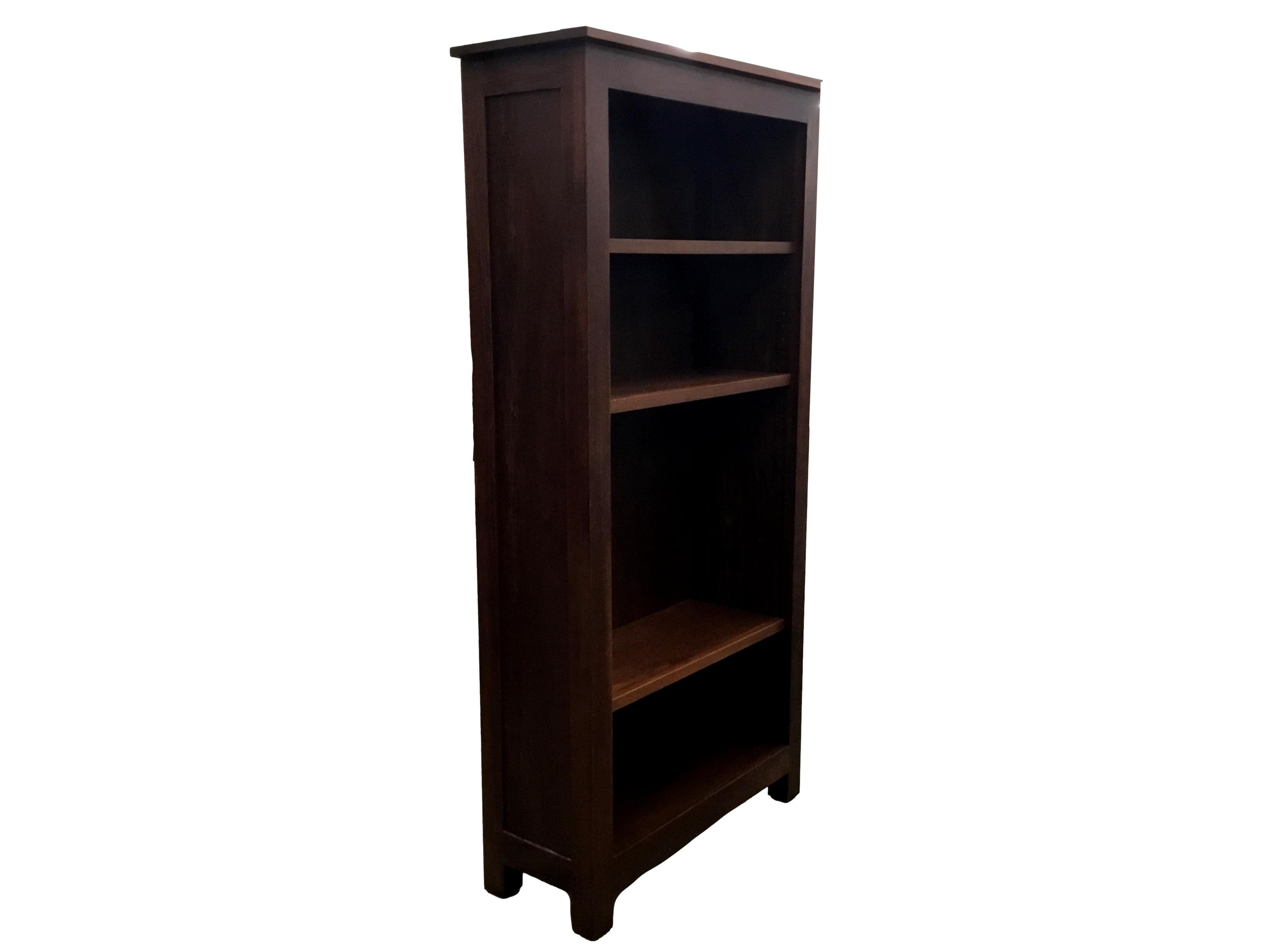 Pre-Owned Dark Walnut 4-Shelf Bookcase - 6' Tall