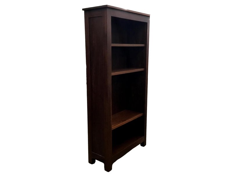 Pre-Owned Dark Walnut 4-Shelf Bookcase - 6' Tall