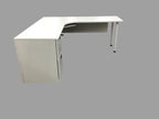 Office Source White Laminate Porkchop L-shape Desk 72"x72"