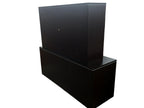 Office Source Laminate Espresso L-Shape Desk With Hutch - 71" x 77"