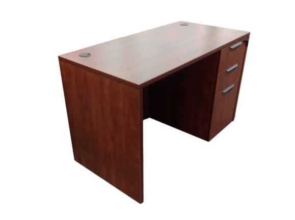 NEW - Small OfficeSource Desk in 8 Finishes with Choice of Drawers - 24" x 47"
