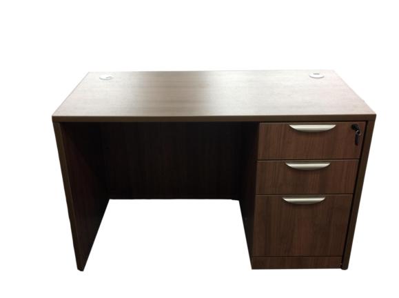 NEW - Small OfficeSource Desk in 8 Finishes with Choice of Drawers - 24" x 47"