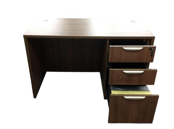 NEW - Small OfficeSource Desk in 8 Finishes with Choice of Drawers - 24" x 47"
