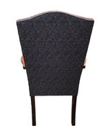 Pre-Owned Floral Pattern Fabric High Back Executive Lounge Chair