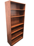 Candex 6-Shelf Rum Cherry Bookcase