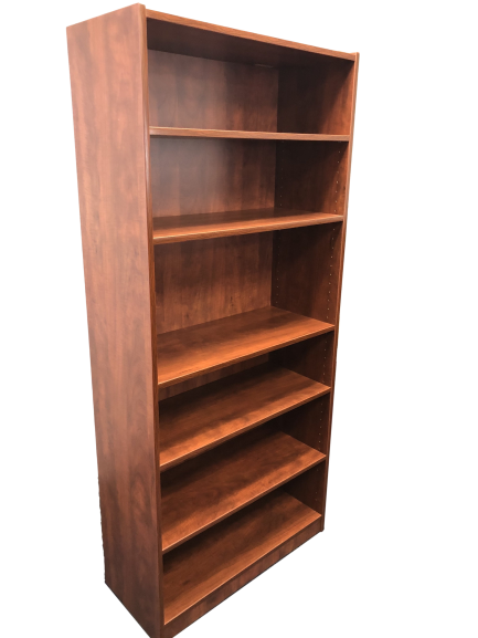 Candex 6-Shelf Rum Cherry Bookcase