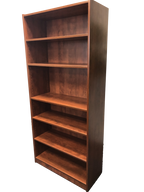 Candex 6-Shelf Rum Cherry Bookcase