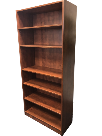 Candex 6-Shelf Rum Cherry Bookcase