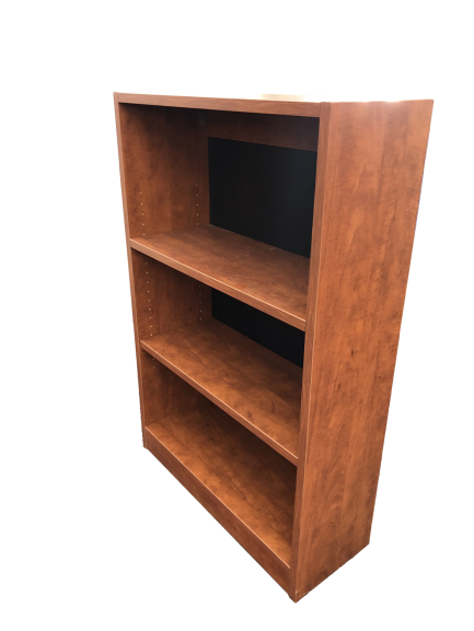 Candex 3-Shelf Rum Cherry Bookcase