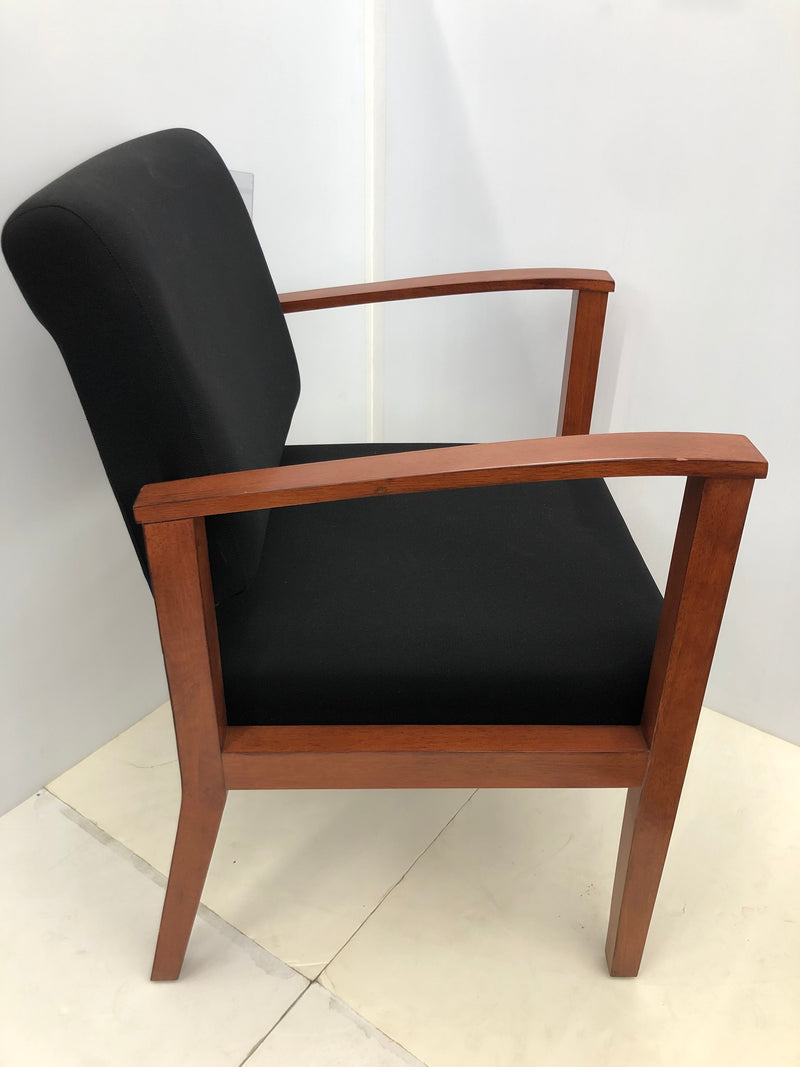 Designer Guest Chair Chelsea Collection In Black Fabric