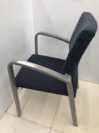 Lesro Blue Fabric Guest Chair - Lenox Steel Collection