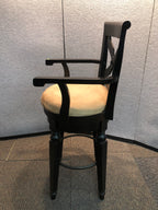 Pre-Owned Café Height Bar Stool with Suede Seat