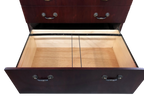 Pre-Owned Mahogany Veneer Storage Entertainment Center Cabinet