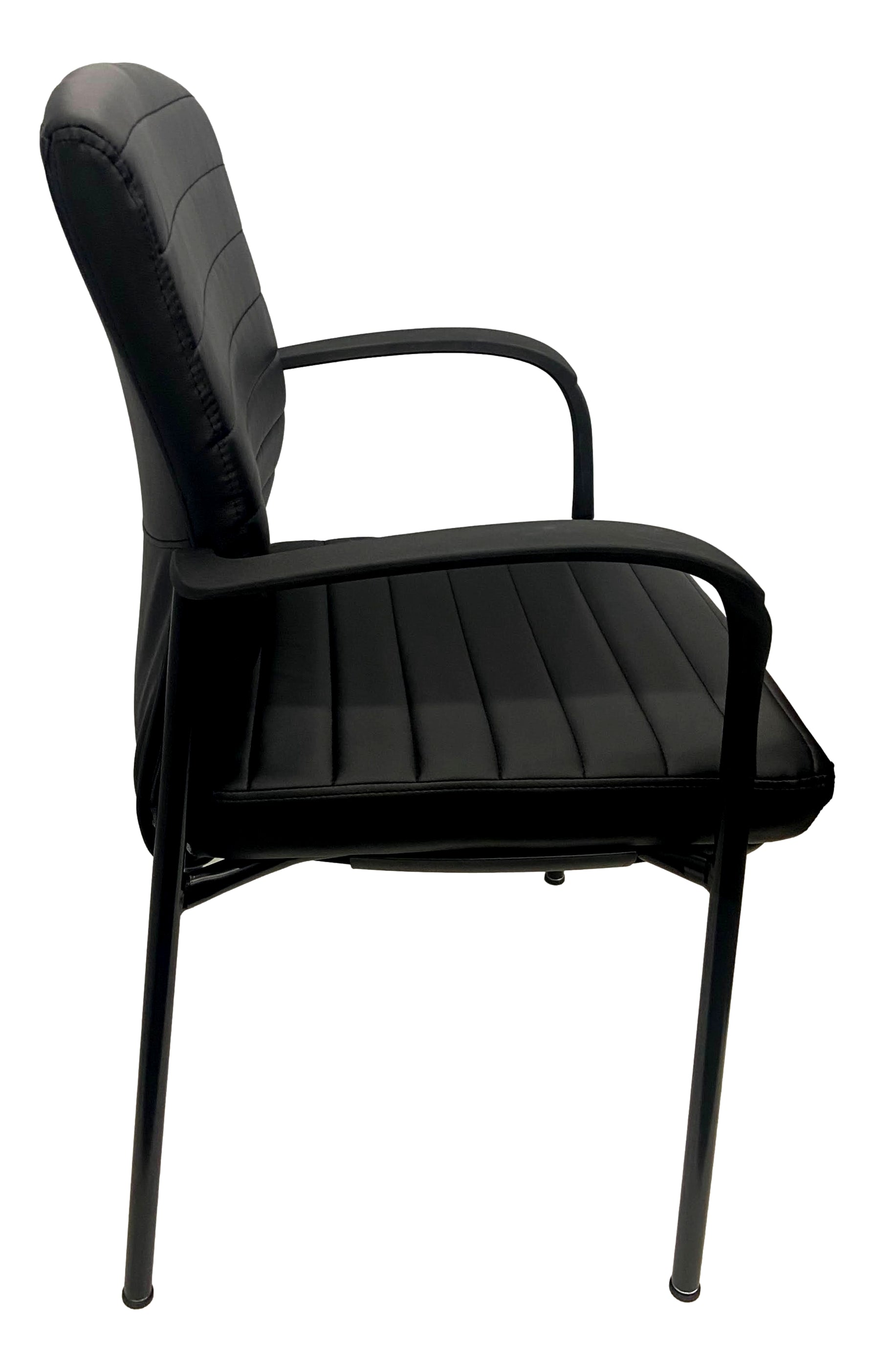 Office Source Tate Collection Guest Arm Chair with Black Frame
