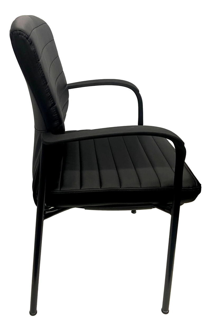 Office Source Tate Collection Guest Arm Chair with Black Frame