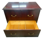 Pre-Owned Mahogany 2-Drawer Lateral File Cabinet