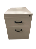 Metal Mobile 2 Drawer Pedestal