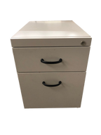 Metal Mobile 2 Drawer Pedestal